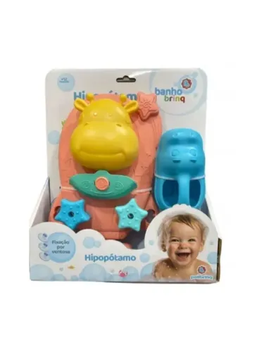 Brinquedo de Banho para Bebês - Hipopótamo