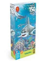 Quebra-Cabeça: 150 peças - Tubarões