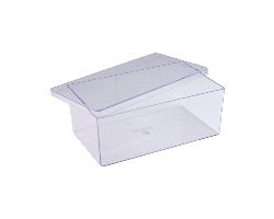 CAKE BOX CRISTAL RETANGULAR C/ TAMPA (1,5 L) BLUESTAR