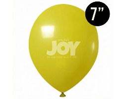 BALAO 7 AMARELO REDONDO C/50 UN JOY