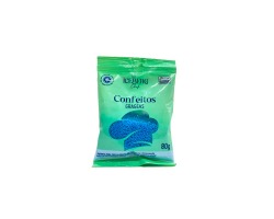 CONFEITO COLORIDO AZUL 80G ICEBERG