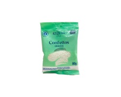 CONFEITO COLORIDO BRANCO 80G ICEBERG