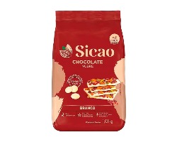 CHOCOLATE BRANCO NOBRE GOTAS 1,01KG SICAO