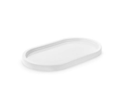 BANDEJA DECORATIVA OVAL 22X13CM- BRANCA TASIL