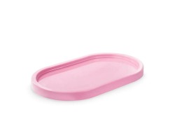 BANDEJA DECORATIVA OVAL 22X13CM- ROSA BB TASIL
