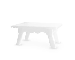 MESINHA DECORATIVA RENDA - BRANCA TASIL