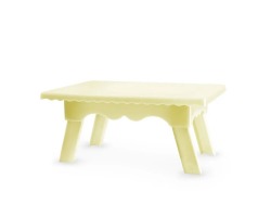 MESINHA DECORATIVA RENDA - BEGE TASIL