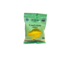 CONFEITO COLORIDO  AMARELO 80G ICEBERG