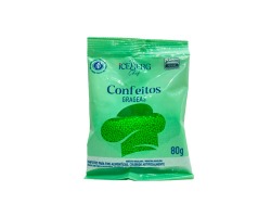 CONFEITO COLORIDO VERDE 80G ICEBERG