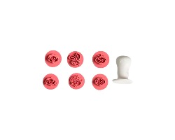 KIT CARIMBOS TURMA DA MONICA ROSA BEBE (2,5 CM)  BLUESTAR