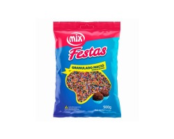 CONFEITO GRANULADO MACIO COLORIDO 500G MIX