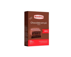 CHOCOLATE EM PO 50% CACAU 200G MAVALERIO