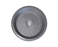 PRPR-15 PRATO PLASTICO 15 CM PRATA  C/10 FORFEST