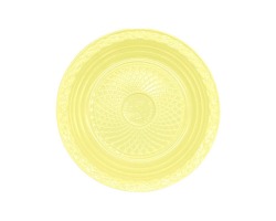 PRYAM-15 PRATO RASO 15 CM AMARELO CANDY C/10 FORFEST