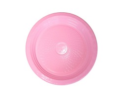 PRRS-18 PRATO PLASTICO 18 CM ROSA  C/10 FORFEST
