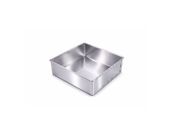 FORMA TORTA QUADRADA 20X20X5 ALUMINIO CIRCULAR