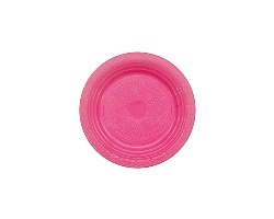 PRPK-15 PRATO PLASTICO 15 CM PINK C/10 FORFEST