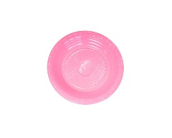 PRRS-15 PRATO PLASTICO 15 CM ROSA C/10 FORFEST