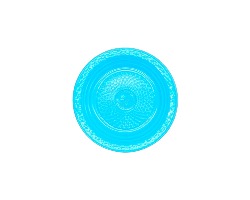 PRYAC-15 PRATO PLASTICO 15 CM AZUL CANDY C/10 FORFEST