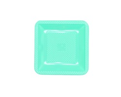 PRQYVC-15 PRATO PLASTICO QUADRADO 15 CM VERDE CANDY  C/10 FORFEST