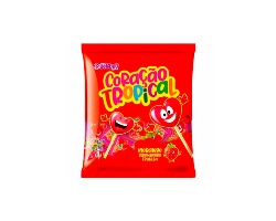 PIRULITO CORACAO TROPICAL MORANGO 500G BERBAU