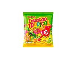 PIRULITO CORACAO TROPICAL FRUTAS SORTIDAS 500G BERBAU