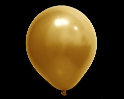BALAO 05 CROMADO OURO REDONDO C/25 ART LATEX