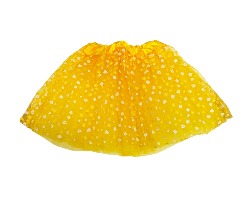 SAIA TULE FLORZINHA 30CM  AMARELO FOX IMPORT