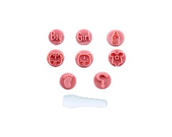 KIT CARIMBOS BABY ROSA BEBE  BLUESTAR