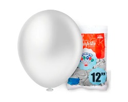 BALAO LISO RED. 12 BRANCO  25 UN PIC PIC