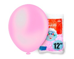 BALAO LISO RED. 12 ROSA BABY  25 UN PIC PIC