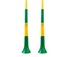 CORNETA VUVUZELA COPA DO MUNDO 73 CM SILVER PLASTIC