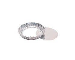 FORMA TORTA CRESPA FUNDO FALSO 17X15,5X2,5 - ALUMINIO CIRCULAR