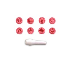 KIT CARIMBOS FUNDO DO MAR ROSA BEBE  BLUESTAR