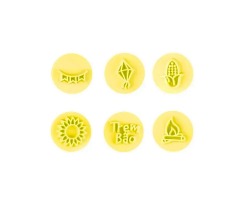 KIT CARIMBOS JUNINOS AMARELO (2 CM)  BLUESTAR