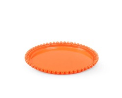 BANDEJA REDONDA PEROLA 18CM- LARANJA TASIL