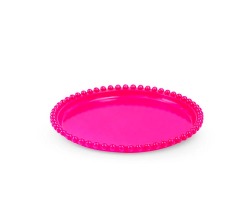 BANDEJA REDONDA PEROLA 18CM- PINK TASIL