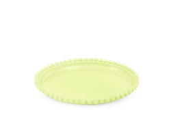 BANDEJA REDONDA PEROLA 18CM- AMARELO CANDY TASIL