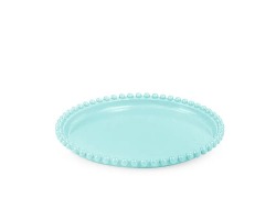BANDEJA REDONDA PEROLA 18CM- MENTA TASIL