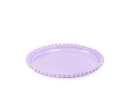 BANDEJA REDONDA PEROLA 18CM- LILAS TASIL