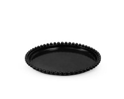 BANDEJA REDONDA PEROLA 18CM- PRETA TASIL