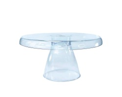 BOLEIRA CAKE SLIM ESMERALDA 17X10CM- TRANSPARENTE TASIL