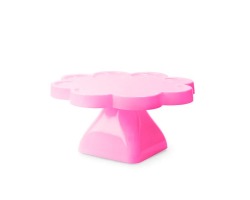 BOLEIRA FLOR 22X11CM PE QUADRADO - ROSA GLOSS TASIL