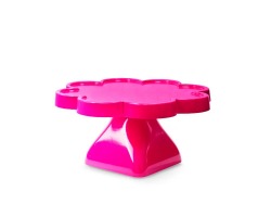 BOLEIRA FLOR 22X11CM PE QUADRADO - PINK NEON TASIL