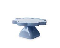 BOLEIRA FLOR 22X11CM PE QUADRADO - AZUL GRIS TASIL