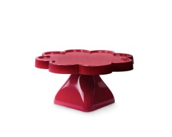 BOLEIRA FLOR 22X11CM PE QUADRADO - VERMELHO CEREJA TASIL