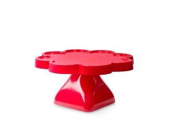 BOLEIRA FLOR 22X11CM PE QUADRADO - VERMELHO TASIL