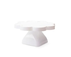 BOLEIRA FLOR 22X11CM PE QUADRADO - BRANCA TASIL