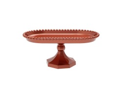 BOLEIRA PEROLA OBLONGA 25 X 14 CM - ROSE GOLD -PRODU FEST