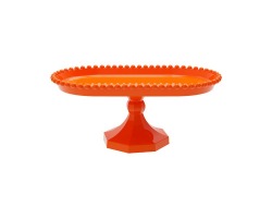 BOLEIRA PEROLA OBLONGA 25 X 14 CM - LARANJA -PRODU FEST
